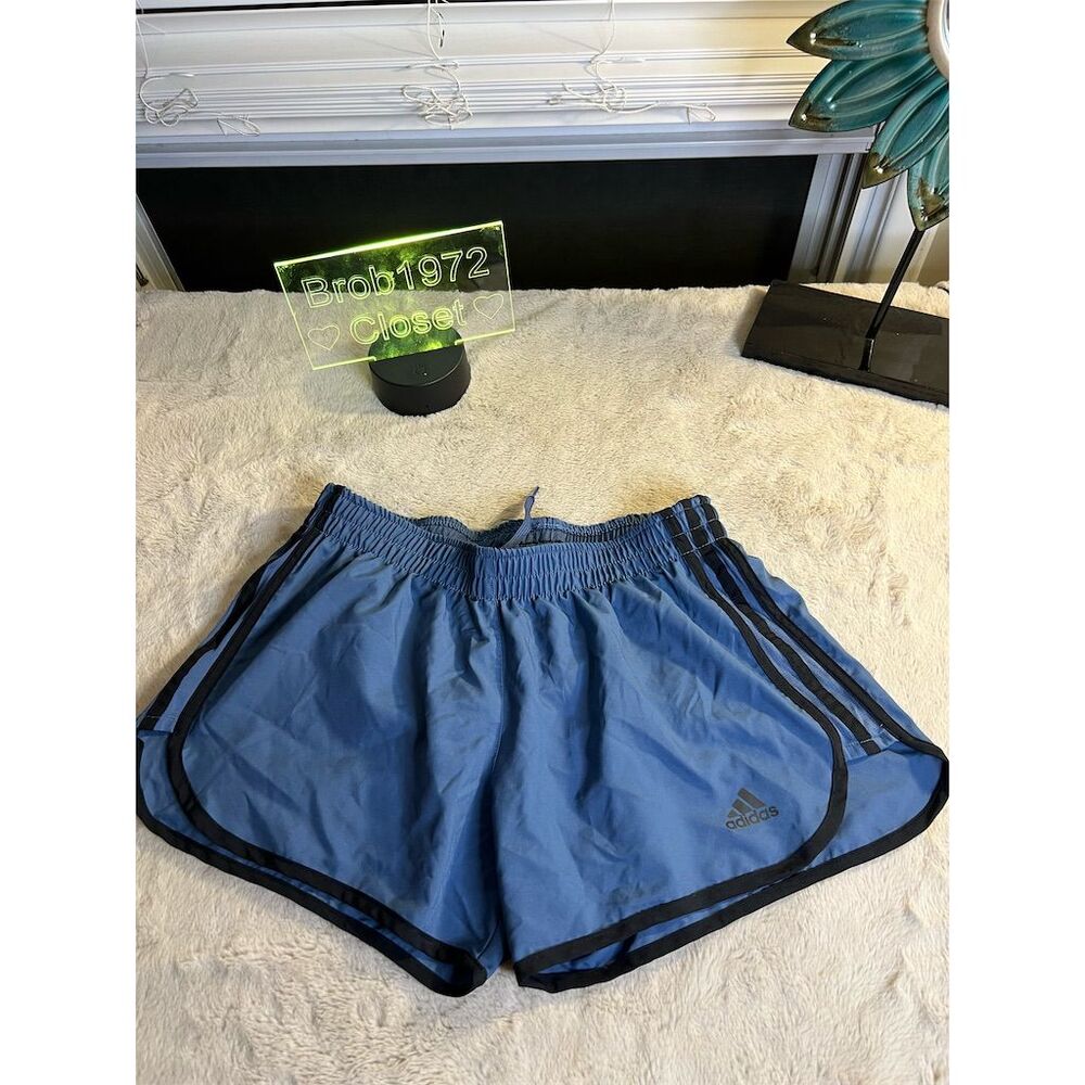 Adidas Women's Marathon 20 Running Shorts Blue Size S Athletic Activewear